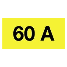Szabvanytabla.hu 60 A - öntapadó , 60 x 20 mm információs címke