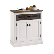  Szafka RTV Mobarta, lite drewno, biało-brązowa, 80x38x90 cm bútor