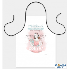  Szakács kötény, Másoknak terápiára van szükségük, nekem elég a konyha lakástextília