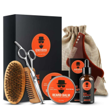 Szakállápoló csomag, ajándékkészlet, 7 db, Orange Edition, Envisha by Verilaria szakállápolás