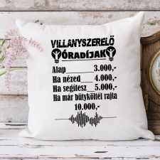  Szakmás párna - Villanyszerelési óradíjak lakástextília