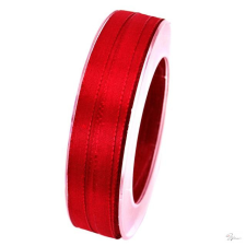  Szalag Basic textil 10 mm x 50 m piros dekorációs kellék