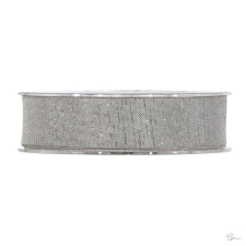  Szalag textil 25 mm x 25 m szürke dekorációs kellék