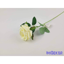  Szálas bársonyos rózsa 51 cm - Krém dekoráció