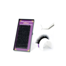 Szálas műszempilla fekete 0,1mm/B-ív/16soros #021-11MM műszempilla