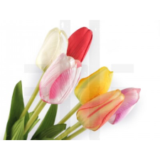  Szálas művirág tulipán hosszú dekoráció