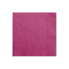 SZALVÉTA, 20 DB, 33X33 CM, 3 RÉTEGŰ, SÖTÉT RÓZSASZÍN asztalterítő és szalvéta