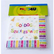  Szalvéta, 33x33 cm, &quot;Boldog születésnapot&quot; party kellék