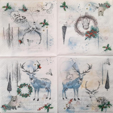  Szalvéta – akvarell, tél papírárú, csomagoló és tárolóeszköz