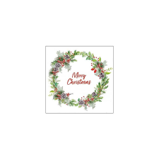  Szalvéta - Holiday wreath white papírárú, csomagoló és tárolóeszköz