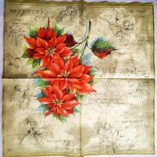  Szalvéta - mikulásvirág papírárú, csomagoló és tárolóeszköz