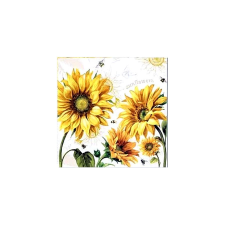 Szalvéta - napraforgók és méhecskék papírárú, csomagoló és tárolóeszköz