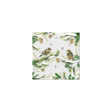  Szalvéta - Sparrows in snow papírárú, csomagoló és tárolóeszköz