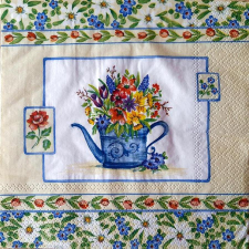  Szalvéta – tavaszi virágok kannában papírárú, csomagoló és tárolóeszköz