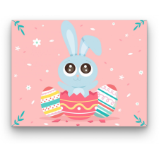 Számfestő Bolondos Nyuszi - húsvéti számfestő készlet kreatív és készségfejlesztő