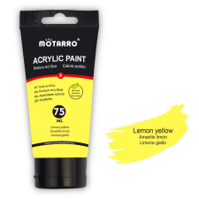Számfestő Citrom sárga Akrilfesték - Motarro, (75ml) kreatív és készségfejlesztő