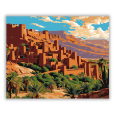 Számfestő.hu Ait Benhaddou Kasbah - számfestő készlet kreatív és készségfejlesztő