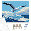 Számfestő.hu Albatrosz a Nyílt Óceán Felett - számfestő készlet – 40×50 cm (Keretre feszítve)