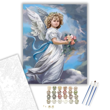 Számfestő.hu Angyal gyermek - számfestő készlet – 60×70 cm (Keret nélkül) kreatív és készségfejlesztő