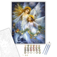 Számfestő.hu Angyalok - számfestő készlet – 40×50 cm (Keretre feszítve) kreatív és készségfejlesztő