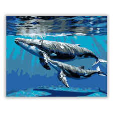 Számfestő.hu Bálna és Borja a Felszín Között - számfestő készlet kreatív és készségfejlesztő