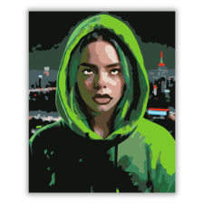 Számfestő.hu Billie Eilish Portré - számfestő készlet kreatív és készségfejlesztő
