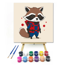 Számfestő.hu Bolygóközi kalandor - gyerek számfestő készlet – 30×30 cm (Keret nélkül) kreatív és készségfejlesztő