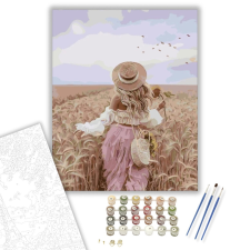Számfestő.hu Búzásban - számfestő készlet – 40×50 cm (Keretre feszítve) kreatív és készségfejlesztő