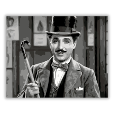Számfestő.hu Charlie Chaplin Portré - számfestő készlet kreatív és készségfejlesztő