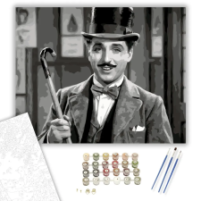 Számfestő.hu Charlie Chaplin Portré - számfestő készlet – 80×100 cm (Keret nélkül) kreatív és készségfejlesztő