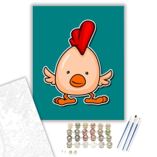 Számfestő.hu Csibetojás - húsvéti számfestő készlet – 40×50 cm (Keretre feszítve) kreatív és készségfejlesztő