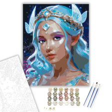 Számfestő.hu Csillagkoronás Tündér - számfestő készlet – 40×50 cm (Keretre feszítve) kreatív és készségfejlesztő