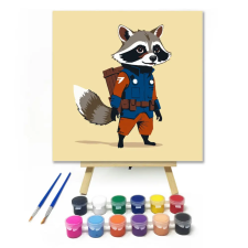 Számfestő.hu Csillagok közötti úton - gyerek számfestő készlet – 40×40 cm (Keretre feszítve) kreatív és készségfejlesztő