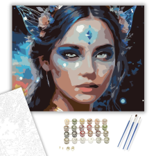 Számfestő.hu Csillagpor Tündér - számfestő készlet – 40×50 cm (Keretre feszítve) kreatív és készségfejlesztő