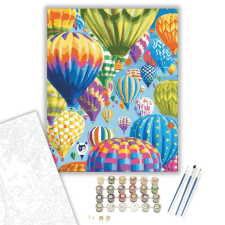 Számfestő.hu Csodaszép hőlégballonok - számfestő készlet – 50×60 cm (Keret nélkül) kreatív és készségfejlesztő