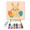 Számfestő.hu Cuki Nyuszi Húsvéti Tojásokkal - gyerek számfestő készlet