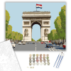 Számfestő.hu Diadalív és a Champs-Élysées - számfestő készlet – 40×50 cm (Keretre feszítve)