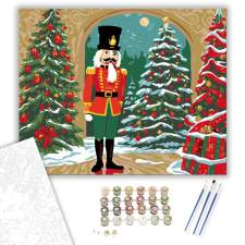 Számfestő.hu Diótörő Ünnepi Harmónia - számfestő készlet – 40×50 cm (Keretre feszítve) kreatív és készségfejlesztő