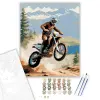 Számfestő.hu Dual-sport Motor a Levegőben - számfestő készlet – 60×70 cm (Keretre feszítve)