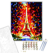 Számfestő.hu Eiffel Torony Ősszel - számfestő készlet – 40×50 cm (Keretre feszítve) kreatív és készségfejlesztő