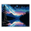 Számfestő.hu Éjszakai Hegyi Tó és Spirálgalaxis - számfestő készlet
