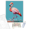 Számfestő.hu Elegáns Flamingó a Sekély Vízben - számfestő készlet – 40×50 cm (Keretre feszítve)