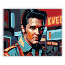 Számfestő.hu Elvis Presley Neon Portré - számfestő készlet kreatív és készségfejlesztő