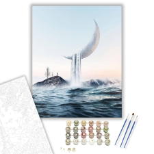 Számfestő.hu Fantázia hold - számfestő készlet – 40×50 cm (Keretre feszítve) kreatív és készségfejlesztő