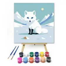 Számfestő.hu Feketelábú - gyerek számfestő készlet – 30×30 cm (Keret nélkül) kreatív és készségfejlesztő
