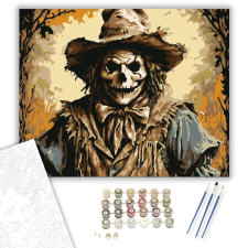 Számfestő.hu Félelmetes madárijesztő - számfestő készlet – 80×100 cm (Keretre feszítve) kreatív és készségfejlesztő