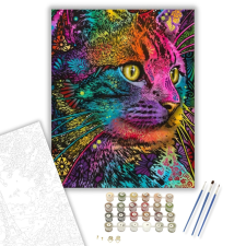 Számfestő.hu Felis - számfestő készlet – 40×50 cm (Keretre feszítve) kreatív és készségfejlesztő