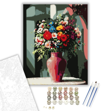 Számfestő.hu Festménybe zárt kert - számfestő készlet – 40×50 cm (Keretre feszítve) kreatív és készségfejlesztő