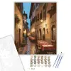 Számfestő.hu Firenzei Trattoria a Sikátorban - számfestő készlet – 50×60 cm (Keretre feszítve)