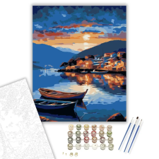 Számfestő.hu Florianópolis Esti Fényei - számfestő készlet – 50×60 cm (Keretre feszítve) kreatív és készségfejlesztő